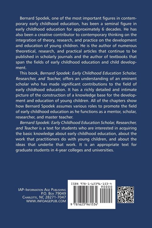 Produktbild: Bernard Spodek, Early Childhood Education Scholar, Researcher, and Teacher