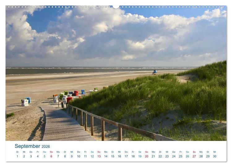 Produktbild: Langeoog 2026. Impressionen zwischen Hafen und Ostende (Wandkalender 2026 DIN A2 quer), CALVENDO Monatskalender