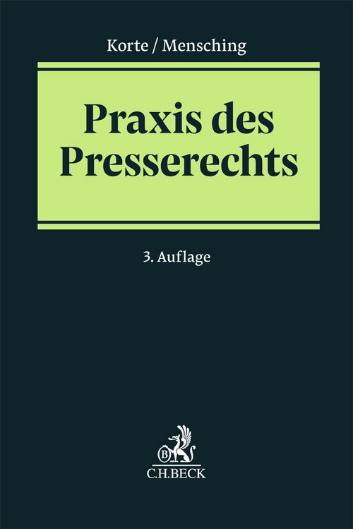 Produktbild: Praxis des Presserechts