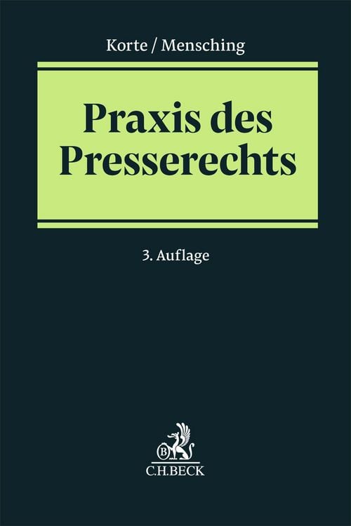 Produktbild: Praxis des Presserechts