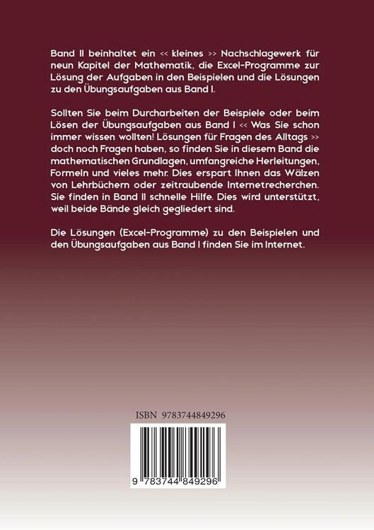 Produktbild: Nachschlagewerk, L&ouml;sungen der &Uuml;bungen f&uuml;r Band I