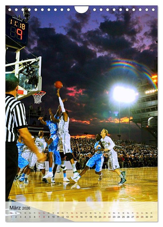 Produktbild: Basketball im Fokus (Wandkalender 2026 DIN A4 hoch), CALVENDO Monatskalender