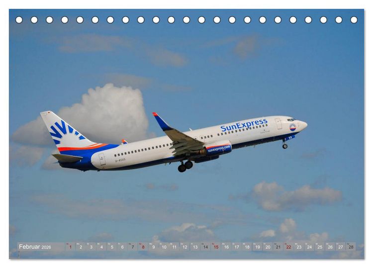 Produktbild: Flugzeuge - Eindrucksvolle Riesen am Himmel (Tischkalender 2026 DIN A5 quer), CALVENDO Monatskalender