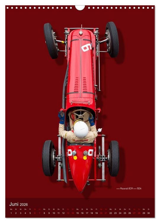 Produktbild: Legenden des Rennsports, Historic Grand Prix Cars 1925-1960 (Wandkalender 2026 DIN A3 hoch), CALVENDO Monatskalender