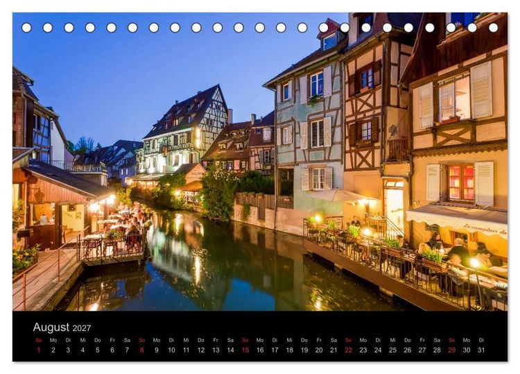 Produktbild: E L S A S S Impressionen (Tischkalender 2027 DIN A5 quer), CALVENDO Monatskalender