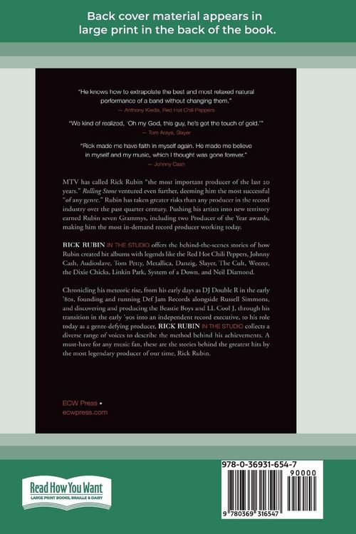 Produktbild: Rick Rubin in the Studio (16pt Large Print Edition)