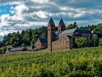 Produktbild: CALVENDO Puzzle Abtei St. Hildegard - Eiblingen bei R&uuml;desheim | 1000 Teile Lege-Gr&ouml;&szlig;e 64x48cm Foto-Puzzle f&uuml;r gl&uuml;ckliche Stunden
