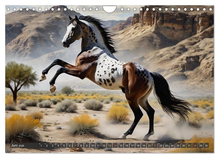 Produktbild: Sch&ouml;ne wilde Mustangs (Wandkalender 2026 DIN A4 quer), CALVENDO Monatskalender