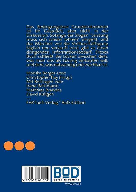 Produktbild: Bedingungsloses Grundeinkommen * Jobs on Demand