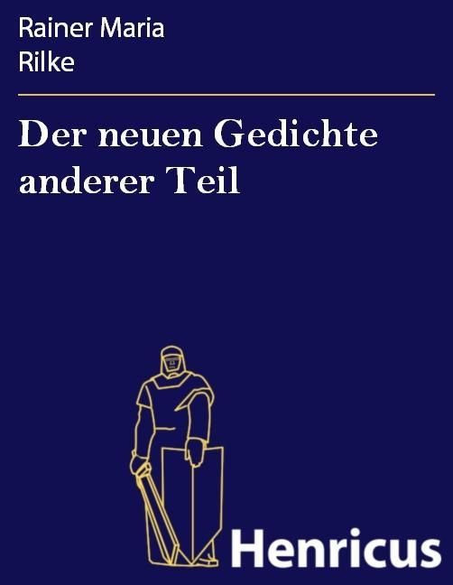 Produktbild: Der neuen Gedichte anderer Teil