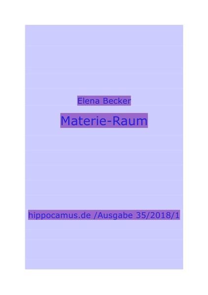 Produktbild: Hippocamus.de / Materie-Raum
