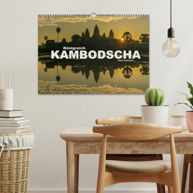 Produktbild: K&ouml;nigreich Kambodscha (Wandkalender 2026 DIN A3 quer), CALVENDO Monatskalender