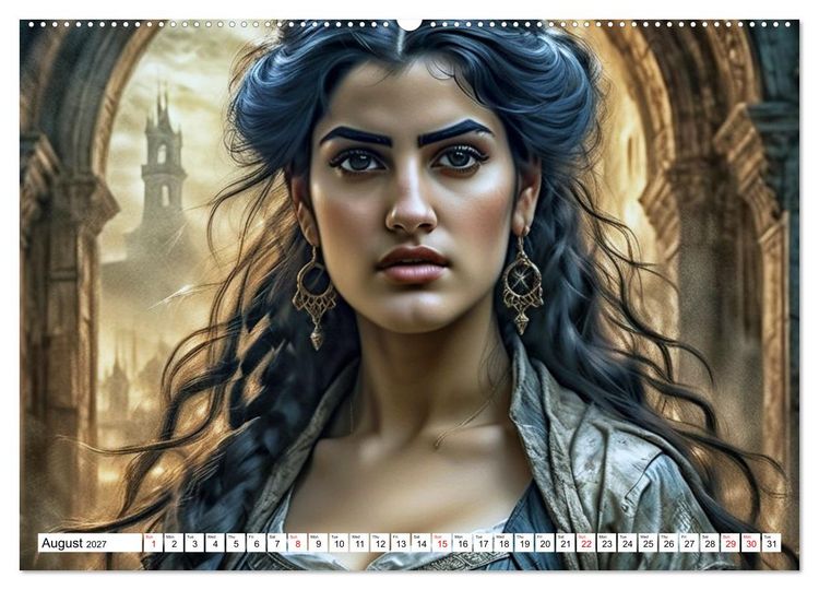 Produktbild: Dark Eyes and Deep Emotions, Adelina&rsquo;s Mysterious World (Wall Calendar 2027 DIN A2 landscape), CALVENDO 12 Month Wall Calendar