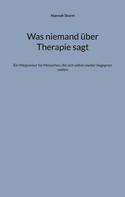 Produktbild: Was niemand &uuml;ber Therapie sagt