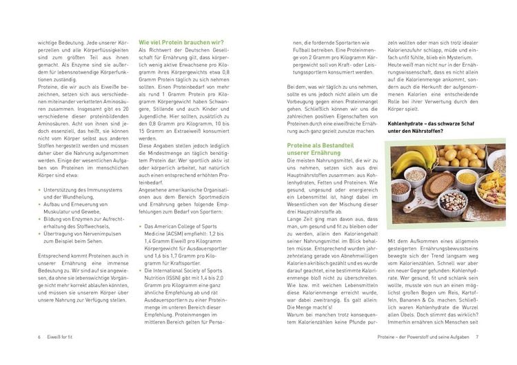 Produktbild: Eiwei&szlig; for fit