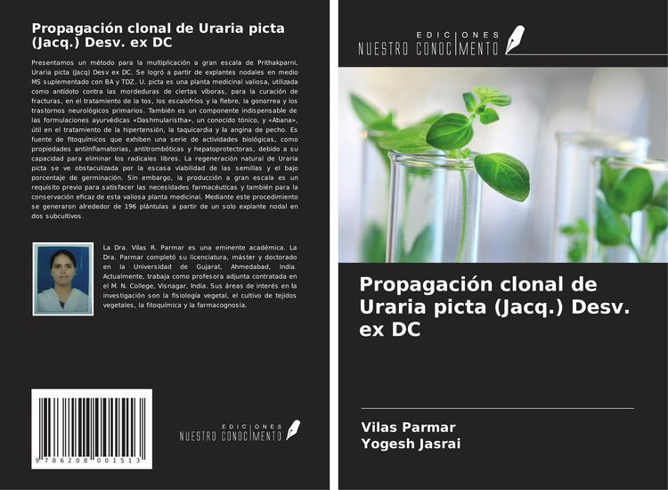 Produktbild: Propagaci&oacute;n clonal de Uraria picta (Jacq.) Desv. ex DC