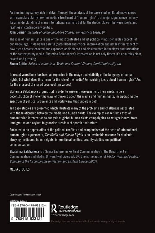 Produktbild: The Media and Human Rights