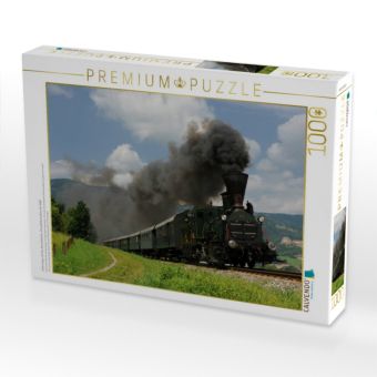 Produktbild: CALVENDO Puzzle Unterwegs mit der dienst&auml;ltesten Dampflokomotive der Welt. | 1000 Teile Lege-Gr&ouml;&szlig;e 64x48cm Foto-Puzzle f&uuml;r gl&uuml;ckliche Stunden