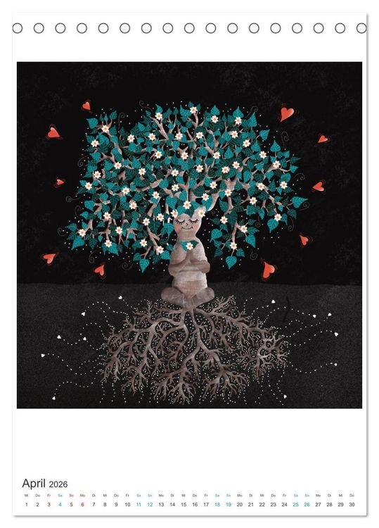 Produktbild: SAVE OUR TREES - B&auml;ume bedeuten Leben (Tischkalender 2026 DIN A5 hoch), CALVENDO Monatskalender