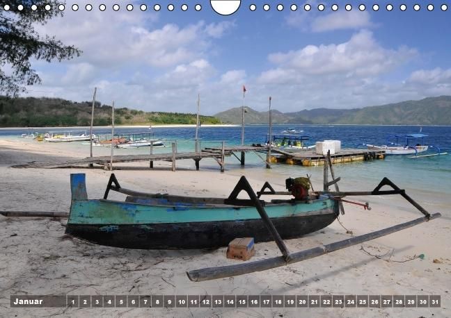 Produktbild: Gili Nanggu - Paradiesische kleine Insel (Wandkalender immerw&auml;hrend DIN A4 quer)