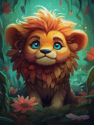 Produktbild: CALVENDO Puzzle Der stolze L&ouml;we | 1000 Teile Lege-Gr&ouml;&szlig;e 64x48cm Foto-Puzzle f&uuml;r gl&uuml;ckliche Stunden