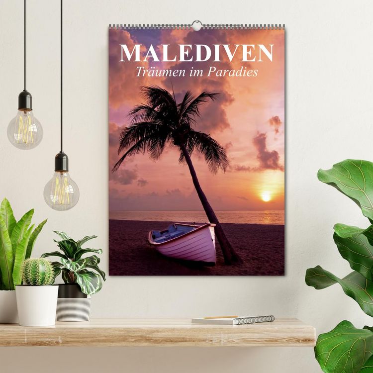 Produktbild: Malediven - Tr&auml;umen im Paradies (Wandkalender 2026 DIN A2 hoch), CALVENDO Monatskalender