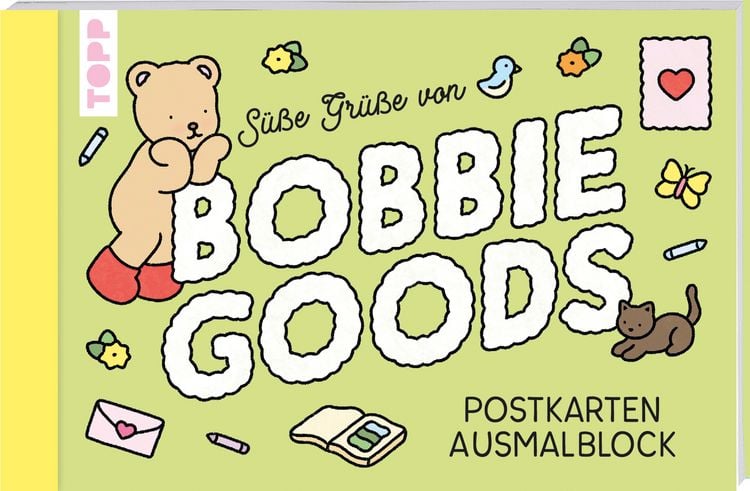 Produktbild: Bobbie Goods Postkarten Ausmalblock (offizielle deutsche Ausgabe)