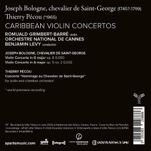 Produktbild: Saint-George,P'cou: Caribbean Violin Concertos