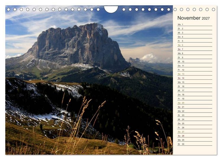 Produktbild: Weltnaturerbe DOLOMITEN (Wandkalender 2027 DIN A4 quer), CALVENDO Monatskalender