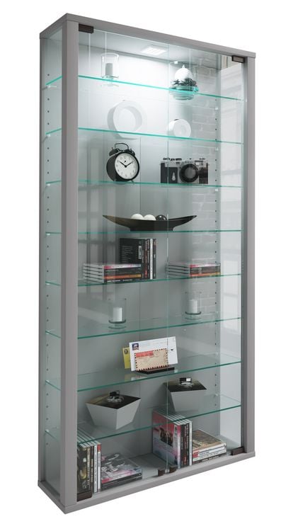 Produktbild: Holz Glas Stand Vitrine Sammelvitrine Lumo Maxi