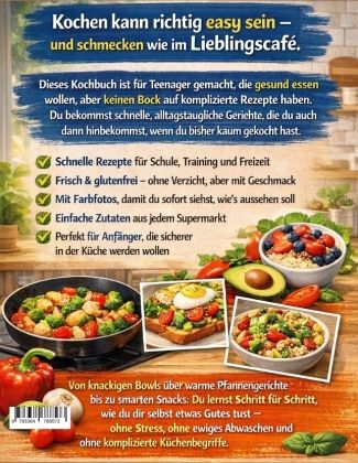 Produktbild: Kochbuch f&uuml;r Teenager: Gesund kochen leicht gemacht