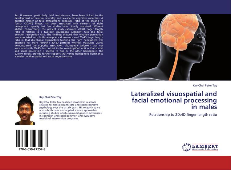 Produktbild: Lateralized visuospatial and facial emotional processing in males