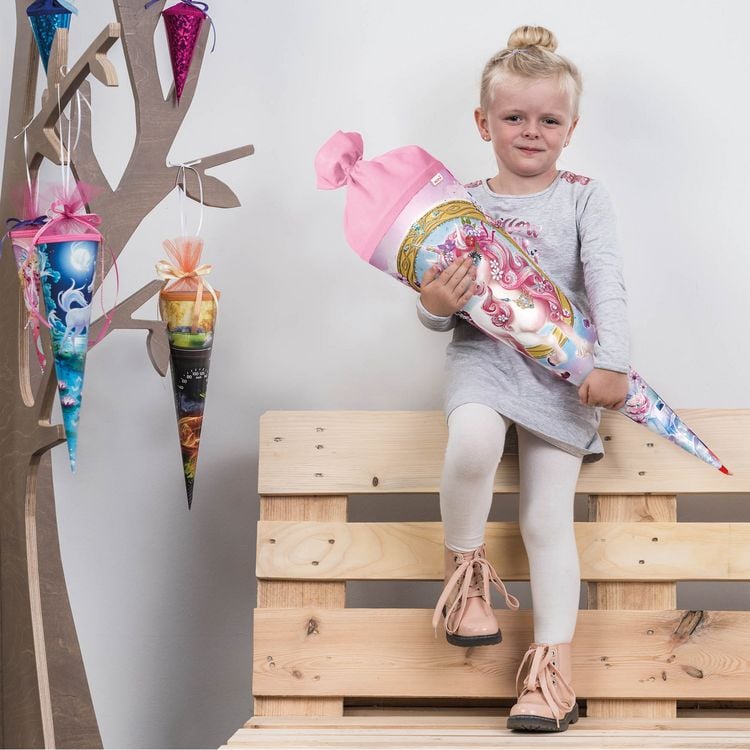 Produktbild: Motivschult&uuml;te, Einhorn Beauty, 70cm, Glitter