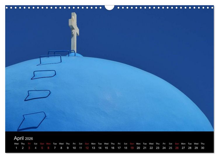 Produktbild: Churches and monasteries in Greece (Wall Calendar 2026 DIN A3 landscape), CALVENDO 12 Month Wall Calendar