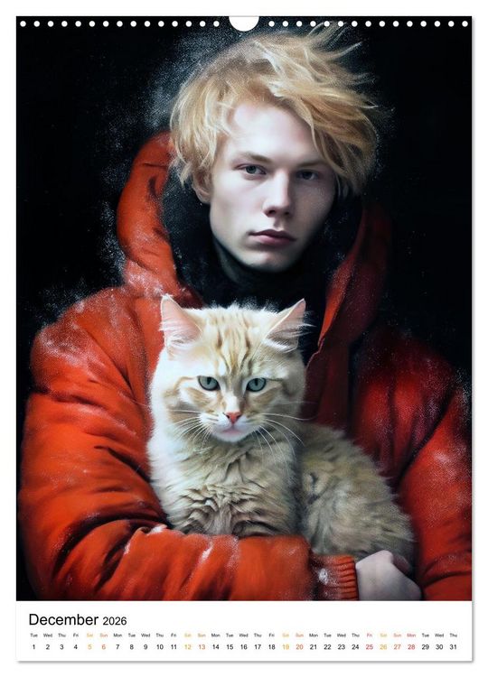 Produktbild: Purrrfect Companions (Wall Calendar 2026 DIN A3 portrait), CALVENDO 12 Month Wall Calendar