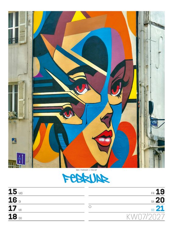 Produktbild: Street Art Wochenplaner Kalender 2027