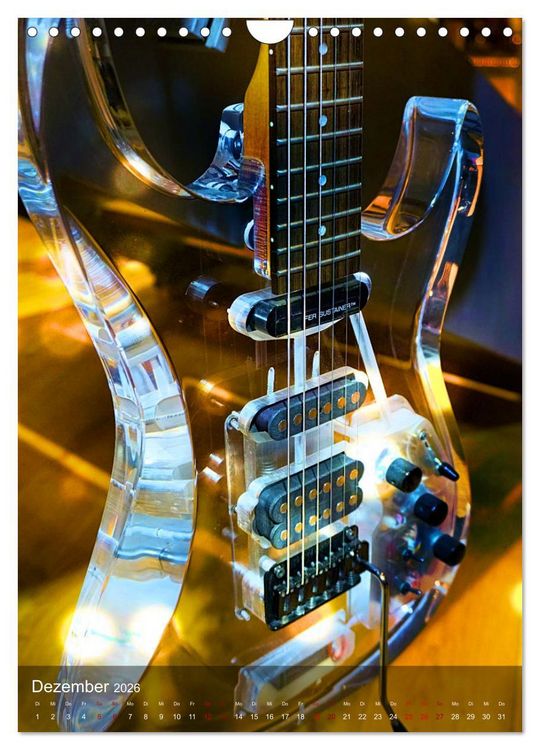 Produktbild: Magische Gitarren (Wandkalender 2026 DIN A4 hoch), CALVENDO Monatskalender