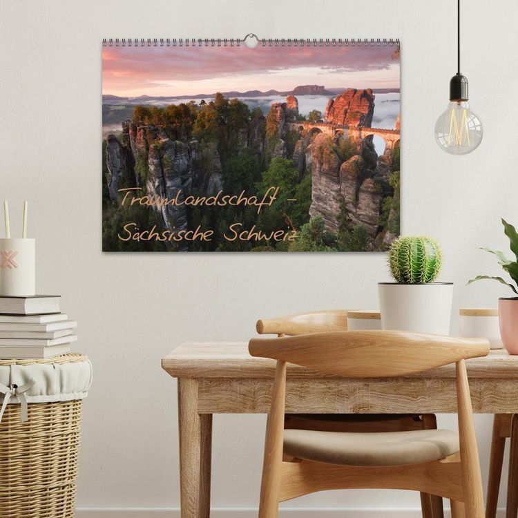 Produktbild: Traumlandschaft - S&auml;chsische Schweiz (Wandkalender 2026 DIN A3 quer), CALVENDO Monatskalender