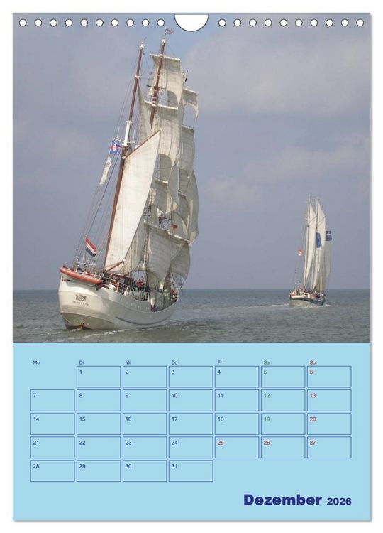 Produktbild: Seefahrer Romantik 2026 (Wandkalender 2026 DIN A4 hoch), CALVENDO Monatskalender