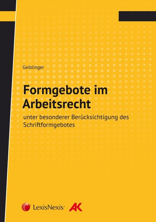 Produktbild: Formgebote im Arbeitsrecht