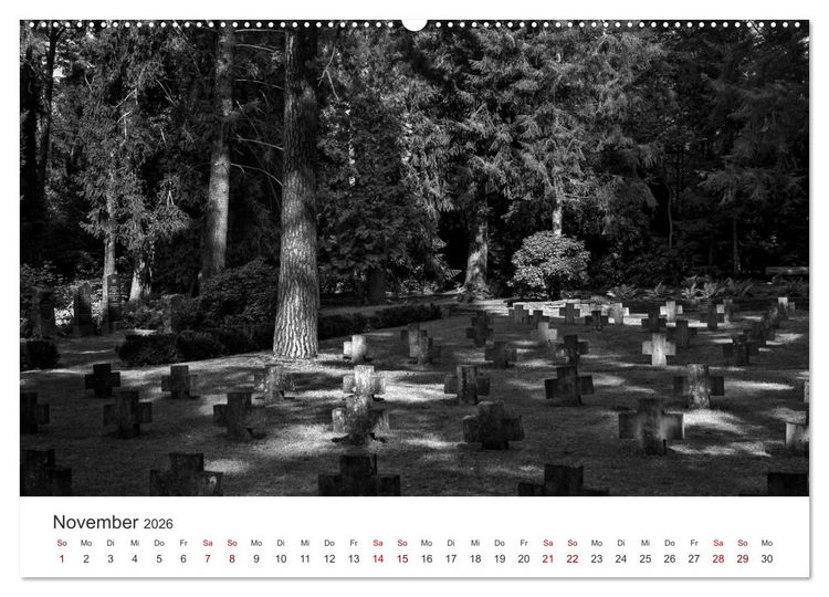 Produktbild: Wachgek&uuml;sst - Vom Zauber der Vergangenheit - S&uuml;dwestkirchhof Stahnsdorf (Wandkalender 2026 DIN A2 quer), CALVENDO Monatskalender