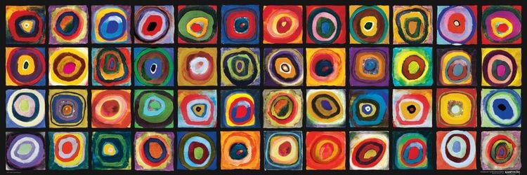 Produktbild: Farbquadrat-Collage, Kandinsky (Puzzle)