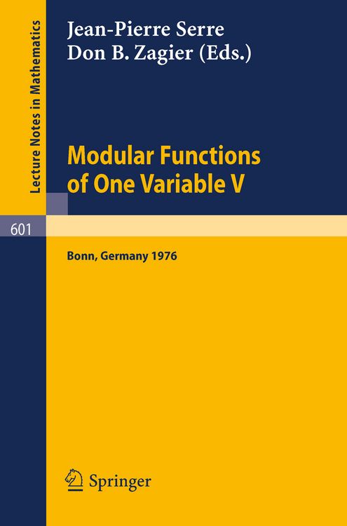 Produktbild: Modular Functions of One Variable V