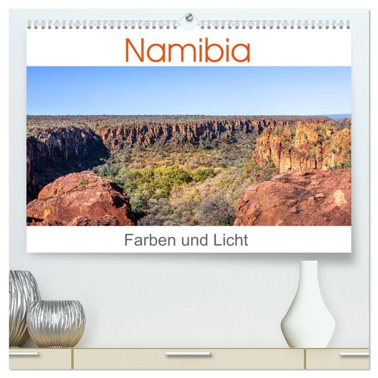 Produktbild: Namibia - Farben und Licht (hochwertiger Premium Wandkalender 2026 DIN A2 quer), Kunstdruck in Hochglanz
