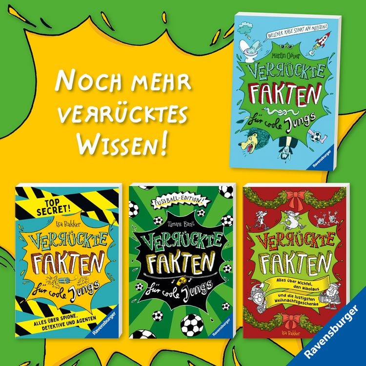 Produktbild: Verr&uuml;ckte Fakten, Band 1 - Welcher K&auml;se stinkt am meisten? Verr&uuml;ckte Fakten f&uuml;r coole Jungs