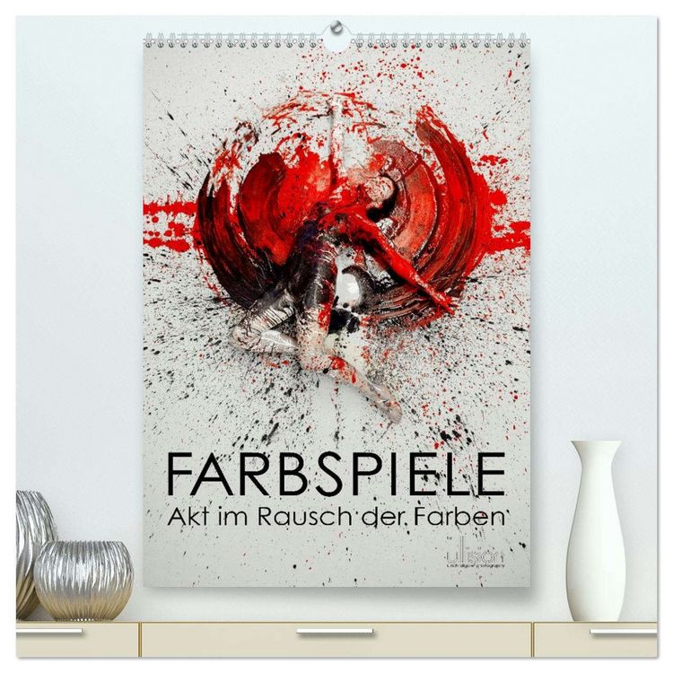Produktbild: Farbspiele - Akt im Rausch der Farben (hochwertiger Premium Wandkalender 2026 DIN A2 hoch), Kunstdruck in Hochglanz