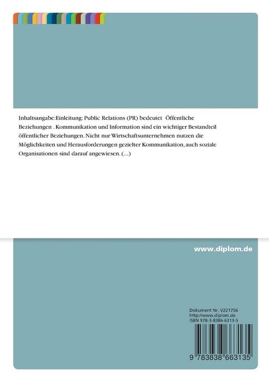 Produktbild: Internet-PR am Beispiel der Diakonie