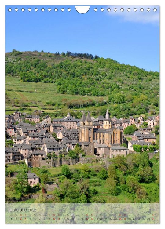 Produktbild: VILLAGES Occitanie (Calendrier mural 2026 DIN A4 horizontal), CALVENDO calendrier mensuel