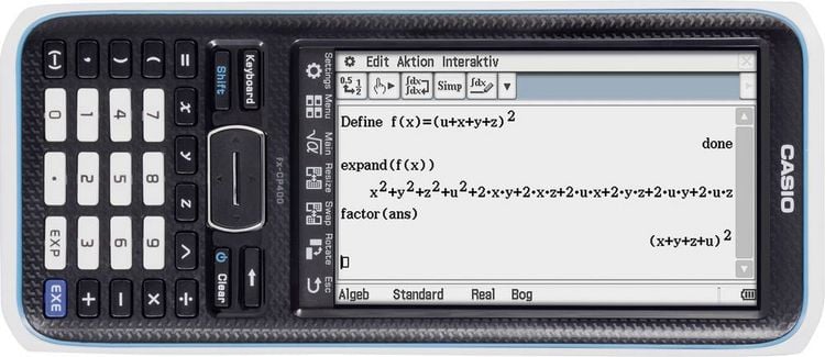 Produktbild: Casio FX-CP400 Grafikrechner Schwarz Display (Stellen): 25 batteriebetrieben (B x H x T) 89 x 21.1 x 206 mm
