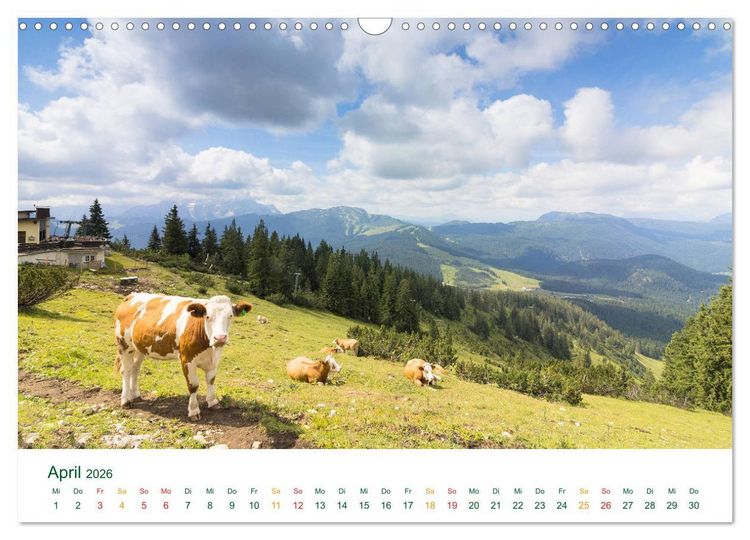 Produktbild: Auf der Winklmoosalm (Wandkalender 2026 DIN A3 quer), CALVENDO Monatskalender